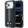 BMW M Quadrille Kevlar Anthracite & Tricolor Print Lines MagSafe dėklas, skirtas iPhone 17 Pro / 18 Pro - Juodas