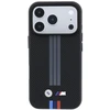BMW M Quadrille Kevlar Anthracite & Tricolor Print Lines MagSafe dėklas, skirtas iPhone 17 Pro / 18 Pro - Juodas