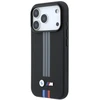 BMW M Quadrille Kevlar Anthracite & Tricolor Print Lines MagSafe dėklas, skirtas iPhone 17 Pro / 18 Pro - Juodas