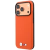 Dėklas BMW M Quadrille Kevlar Metal Logo MagSafe, skirtas iPhone 18 Pro Max, oranžinis