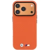 Dėklas BMW M Quadrille Kevlar Metal Logo MagSafe Case, skirtas iPhone 17 Pro / 18 Pro - Oranžinė