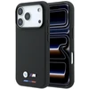 Dėklas BMW M Quadrille Kevlar Tricolor & Metal Logo MagSafe Case, skirtas iPhone 17 Pro / 18 Pro - Juoda