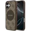 Dėklas Guess 4G Circle Classic Logo MagSafe Apple iPhone 17 rudos spalvos