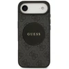 Dėklas GUESS 4G Circle Classic Logo MagSafe skirtas Apple iPhone 17 Air juodos spalvos