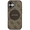 Dėklas Guess 4G Circle Classic Logo MagSafe Apple iPhone 17 rudos spalvos