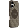 Dėklas Guess 4G Circle Classic Logo MagSafe Apple iPhone 17 rudos spalvos