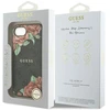 Guess 4G Flowers Print MagSafe dėklas iPhone 16e - juodas