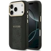 GUESS dėklas, skirtas IPHONE 17 Pro, suderinamas su MagSafe GUHMP17LPG4SEMCK (PU su 4G juostele), juodas