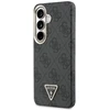 Guess PU Leather 4G Strass Triangle Logo Gold Frame Magnetic dėklas skirtas Samsung Galaxy S26 juodos spalvos