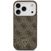 GUESS dėklas, skirtas IPHONE 17 Pro, suderinamas su MagSafe GUHMP17LP4TSRCMW (PU 4G su trikampio logotipu SL), ruda