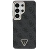 Guess PU Leather 4G Strass Triangle Logo Gold Frame Magnetic dėklas skirtas Samsung Galaxy S26 Ultra juodos spalvos