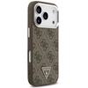 GUESS dėklas, skirtas IPHONE 17 Pro, suderinamas su MagSafe GUHMP17LP4TSRCMW (PU 4G su trikampio logotipu SL), ruda