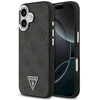 GUESS dėklas, skirtas IPHONE 17, suderinamas su MagSafe GUHMP17SP4TSRCMK (PU 4G su trikampio logotipu SL), juodas