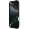 GUESS dėklas, skirtas IPHONE 17, suderinamas su MagSafe GUHMP17SP4TSRCMK (PU 4G su trikampio logotipu SL), juodas