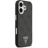 GUESS dėklas, skirtas IPHONE 17, suderinamas su MagSafe GUHMP17SP4TSRCMK (PU 4G su trikampio logotipu SL), juodas