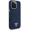 Guess Denim Triangle Logo MagSafe iPhone 16 Pro Max Dėklas - Mėlyna