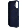 Guess Denim Triangle Logo MagSafe iPhone 16 Dėklas - Mėlyna