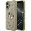 Dėklas Guess Fixed Glitter Big 4G skirtas Apple iPhone 17 aukso spalvos