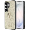 Dėklas Guess Fixed Glitter Big 4G Metal Logo Samsung Galaxy S26 Ultra auksinis