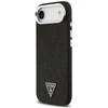 „Guess“ blizgantis trikampio formos logotipo „MagSafe“ dėklas, skirtas „iPhone 17 Air“ – Juodas