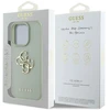 Dėklas Guess Grained Big 4G Logo Small Classic Logo iPhone 16 Pro žalias