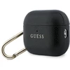 „Guess Grained Classic Logo“ dėklas, skirtas „AirPods Pro 3“ ausinėms - juodas