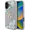 Dėklas Guess Grained Roses Big 4G logo iPhone 16 violetinės spalvos