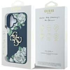 Dėklas Guess Grained Roses Big 4G logo iPhone 16 mėlynas