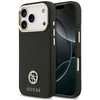 Dėklas Guess Grained Strass Logo MagSafe skirtas Apple iPhone 17 Pro juodos spalvos