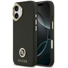Dėklas Guess Grained Strass Logo MagSafe Apple iPhone 17 juodos spalvos