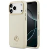 Dėklas Guess Grained Strass Logo MagSafe Apple iPhone 17 Pro Max smėlio spalvos