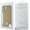 Guess Grained Triangle MagSafe dėklas iPhone 16e - ruda