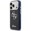 Guess IML 4G Script Metal Logo dėklas skirtas iPhone 17 Pro Mėlyna