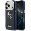 Guess IML 4G Script Metal Logo dėklas skirtas iPhone 17 Pro Mėlyna