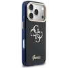 Guess IML 4G Script Metal Logo dėklas skirtas iPhone 17 Pro Mėlyna