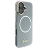 „Guess IML Gradient Script“ metalinis „MagSafe“ dėklas, skirtas „iPhone 17“ – Baltas