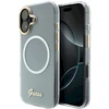„Guess IML Gradient Script“ metalinis „MagSafe“ dėklas, skirtas „iPhone 17“ – Baltas