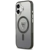 GUESS dėklas, skirtas IPHONE 17, suderinamas su MagSafe GUHMP17SHGTMLCGK (IML gradientas su trikampio logotipu), juodas