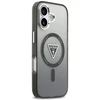 GUESS dėklas, skirtas IPHONE 17, suderinamas su MagSafe GUHMP17SHGTMLCGK (IML gradientas su trikampio logotipu), juodas