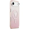 Dėklas Guess IML Gradient Triangle Logo MagSafe iPhone Air, rožinės spalvos