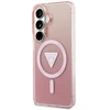 Dėklas Guess IML Gradient Triangle MagSafe Samsung Galaxy S26 rožinės spalvos