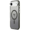 GUESS dėklas, skirtas IPHONE 17 Air, suderinamas su MagSafe GUHMP17MHGTMLCGK (IML gradientas su trikampio logotipu), juodas