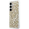 Dėklas Guess IML Leopard Print Triangle MagSafe Samsung Galaxy S26 rudos spalvos