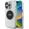 Dėklas Guess IML Metal Colored Circle Classic Logo MagSafe iPhone 16 Pro Max juodos spalvos