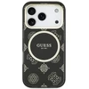 „Guess IML Peony Dot MagSafe“ dėklas, skirtas „iPhone 17 Pro“ – Juodas
