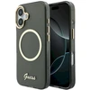 „Guess IML Script“ metalinis „MagSafe“ dėklas, skirtas „iPhone 17“ – Juodas