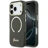 „Guess IML Script“ metalinis „MagSafe“ dėklas, skirtas „iPhone 17 Pro Max“ – Juodas