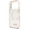 Dėklas Guess IML Script Metal MagSafe Case for iPhone 17 Pro - Rožinė