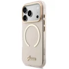 Dėklas Guess IML Script Metal MagSafe Case for iPhone 17 Pro - Rožinė