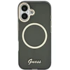 „Guess IML Script“ metalinis „MagSafe“ dėklas, skirtas „iPhone 17“ – Juodas